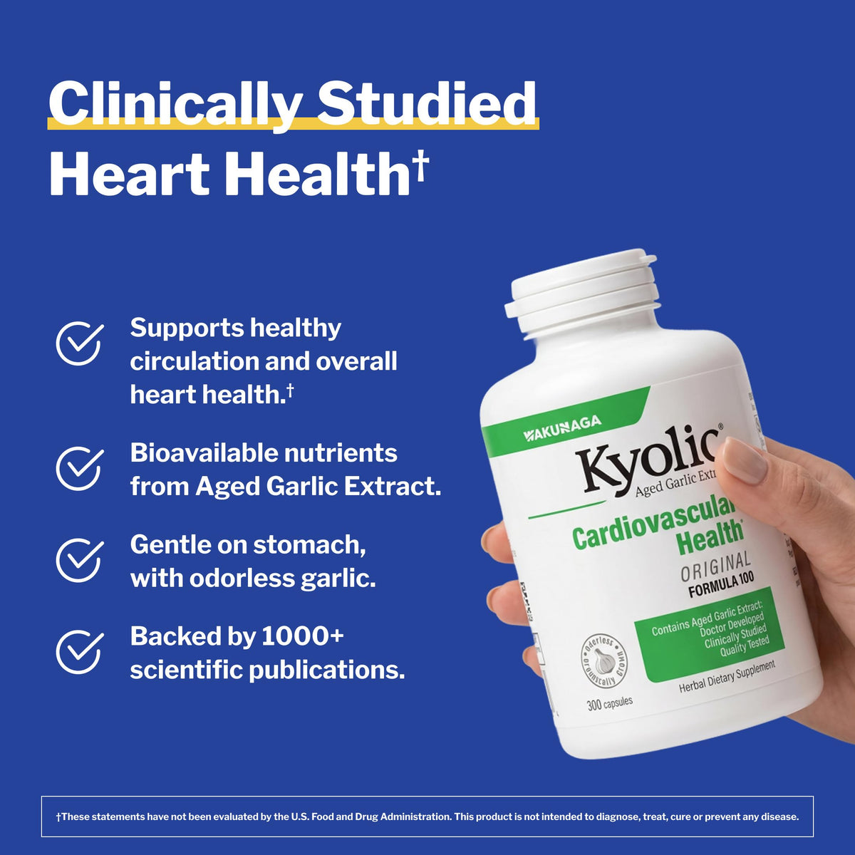Emballage de Kyolic Aged Garlic Extract 300 capsules