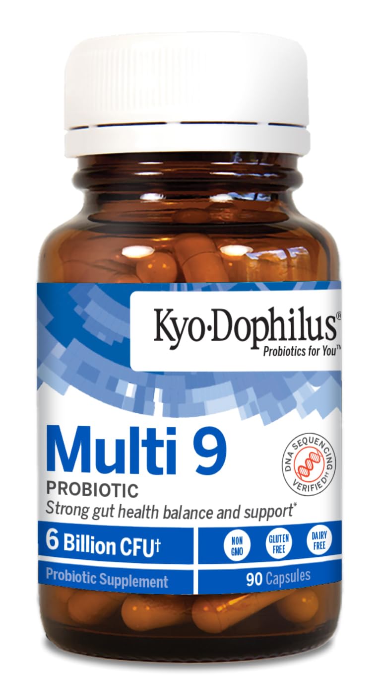 Emballage de Kyolic Kyo-Dophilus Multi 9 Probiotique 90 Capsules
