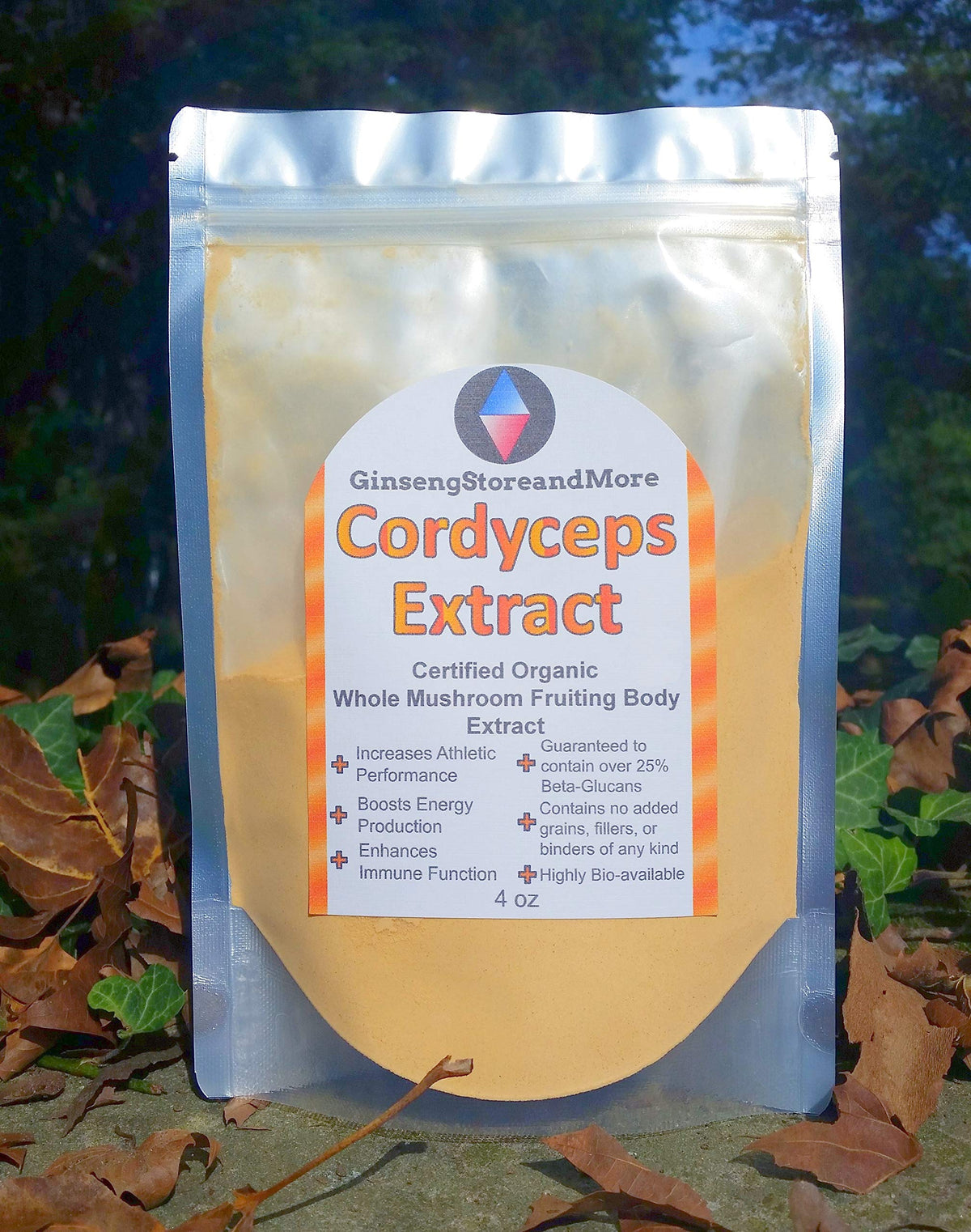 Emballage de l'extrait de Champignon Cordyceps 118g
