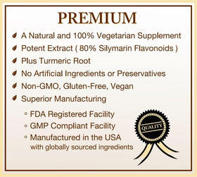 Emballage de l'extrait de chardon-marie Natural Choice Botanicals