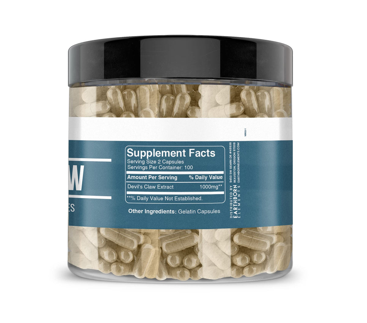 Emballage de l'extrait de Griffe du Diable 200 capsules