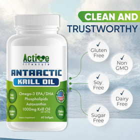 Emballage de l'huile de krill 1000mg Active Lifestyle