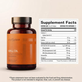 Emballage de l'huile de Krill Antarctique Olympian Labs 1000 mg