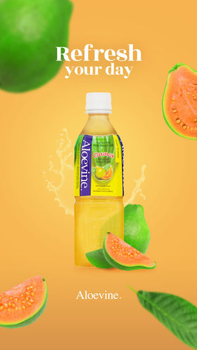 Emballage de la boisson Aloevine Aloe Vera Goyave