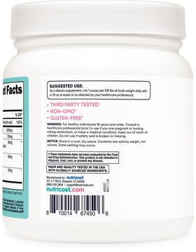 Emballage de la créatine monohydrate Nutricost 649g