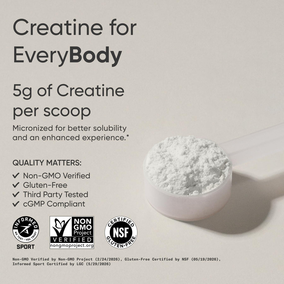 Emballage de la créatine monohydrate Sports Research avec goût framboise bleue