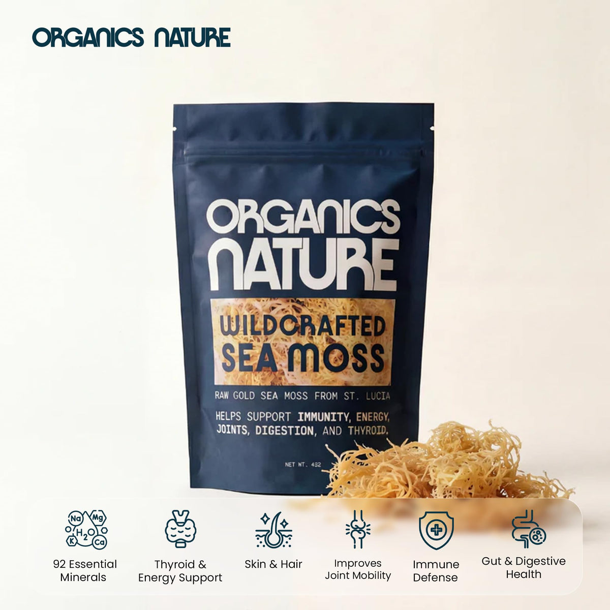 Emballage de la mousse de mer ORGANICS NATURE