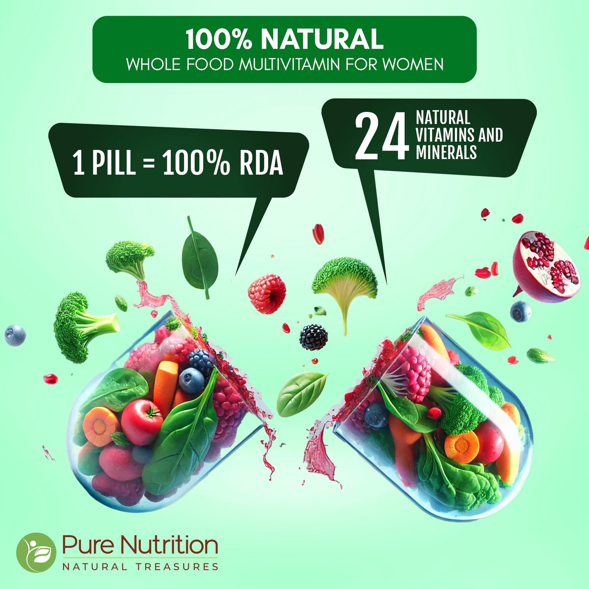Emballage de la multivitamine complète PURE NUTRITION