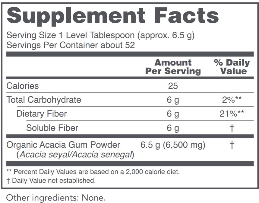 Emballage de la poudre d'acacia bio PROTOCOL FOR LIFE BALANCE