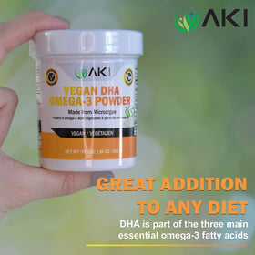 Emballage de la poudre d'algues microbiennes Omega 3 DHA AKI ORGANIC