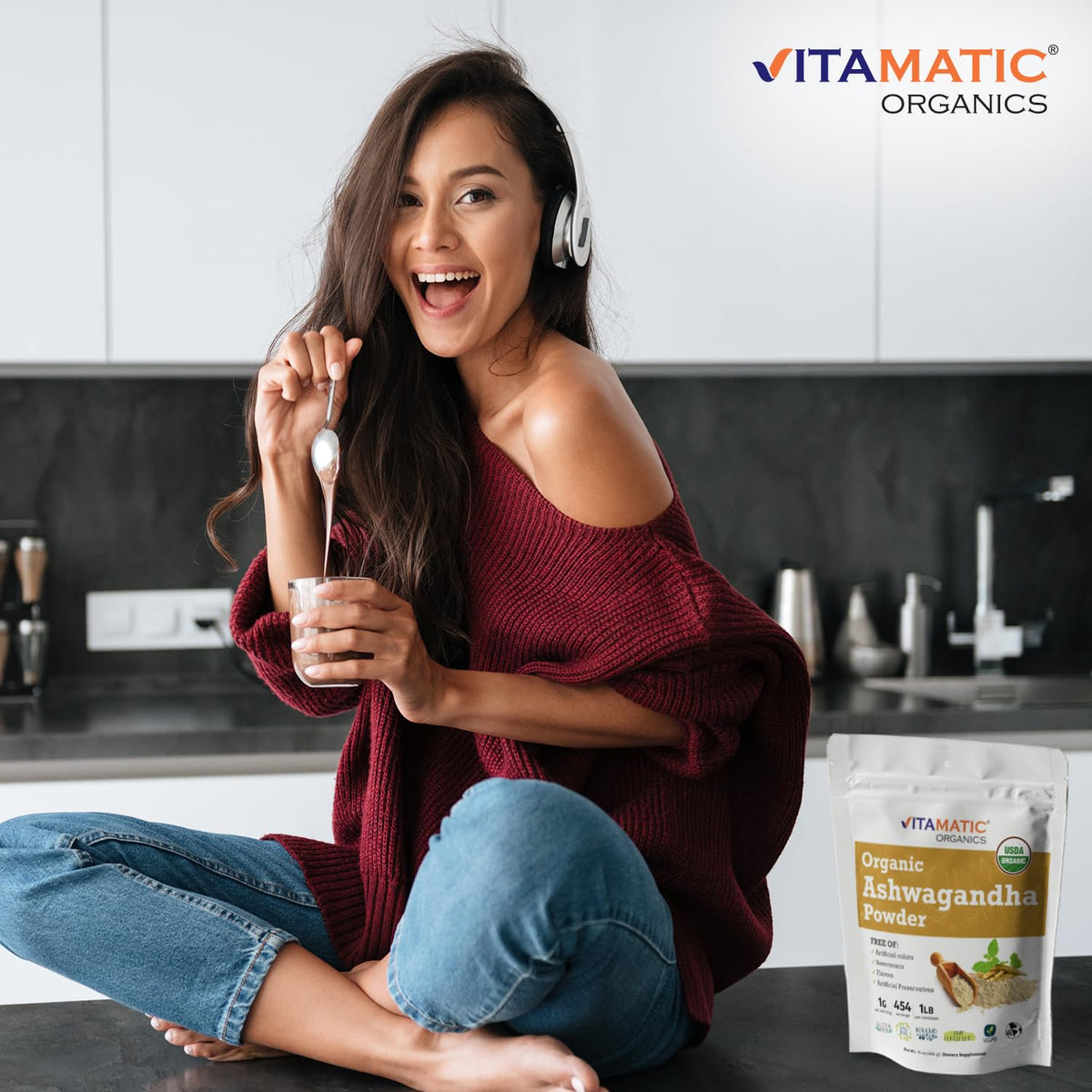 Emballage de la Poudre d'Ashwagandha Vitamatic