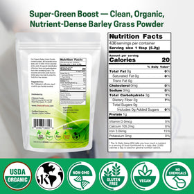 Emballage de la poudre d'herbe d'orge bio Z Natural Foods