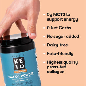 Emballage de la Poudre d'Huile MCT Perfect Keto