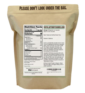 Emballage de la poudre d'inuline biologique Anthony's 465g