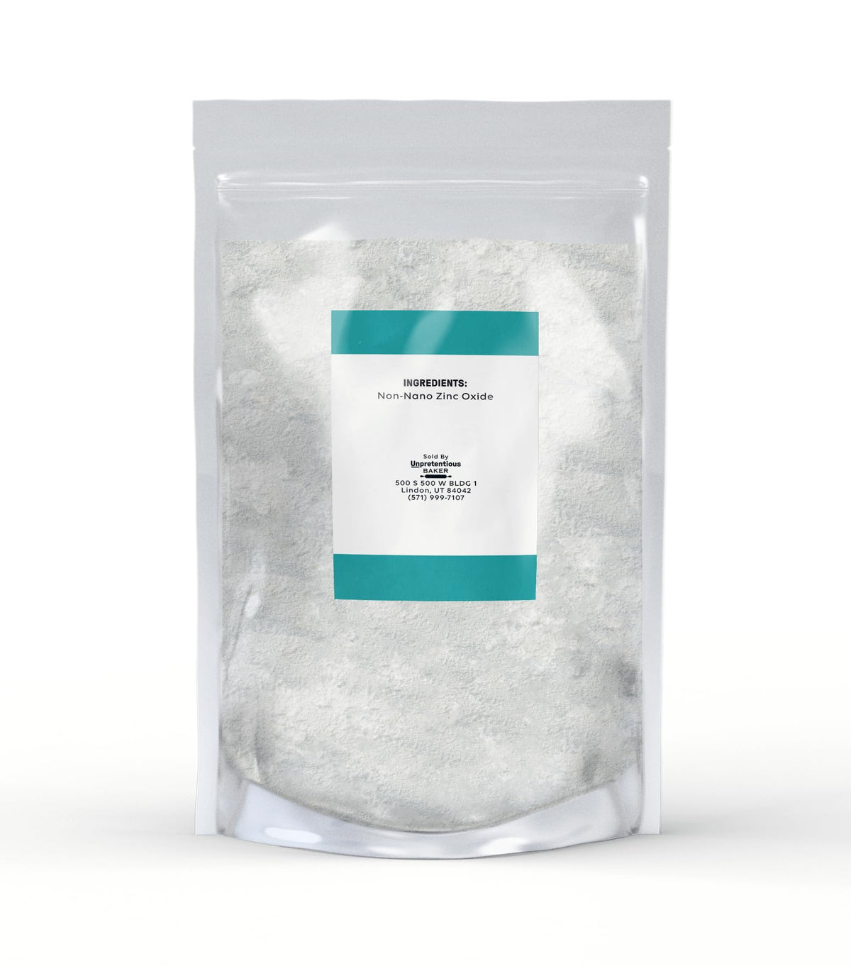 Emballage de la poudre d'oxyde de zinc non-nano Unpretentious