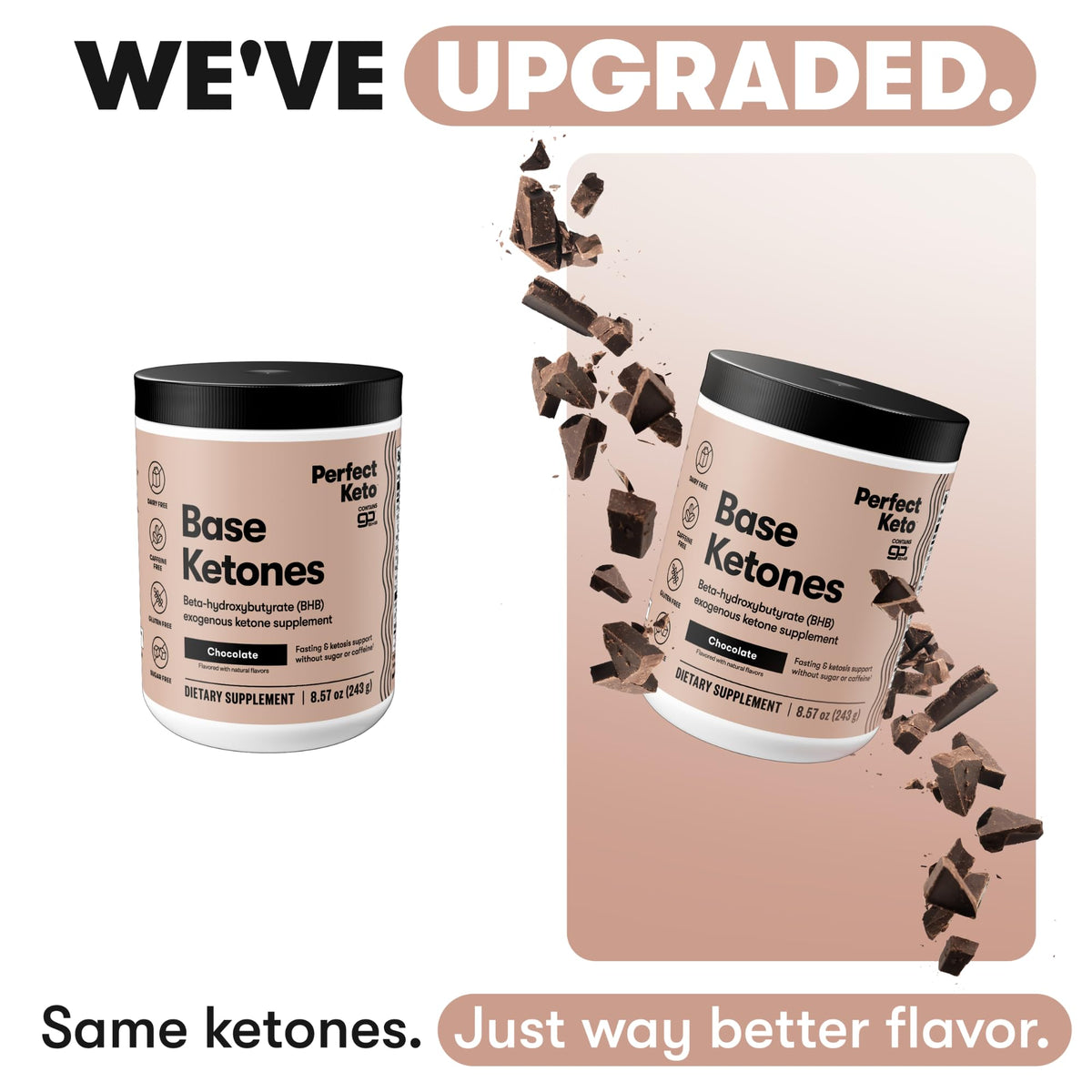 Emballage de la poudre de cétones Perfect Keto, côté