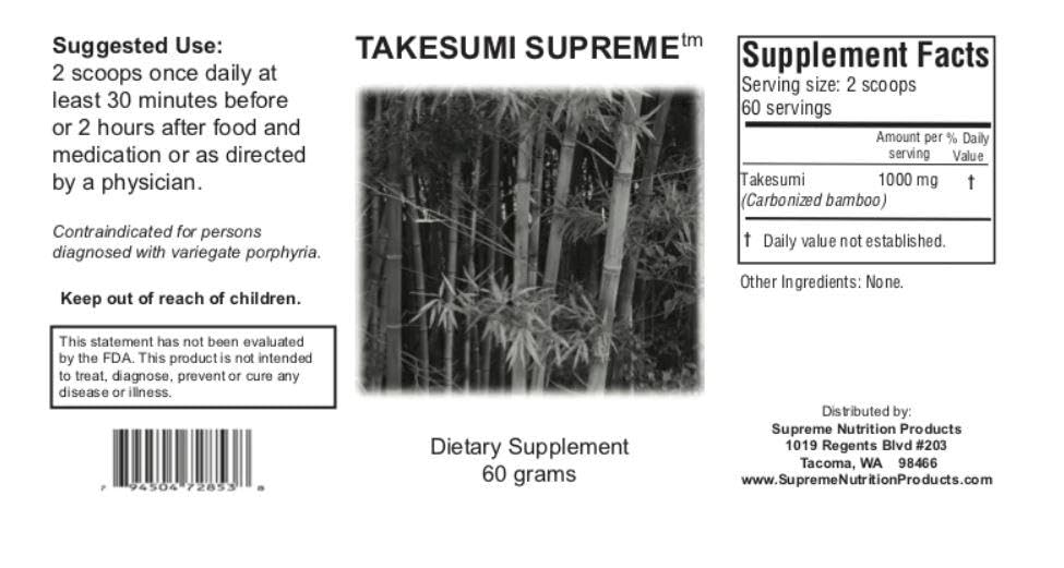 Emballage de la poudre de charbon actif Takesumi 60g