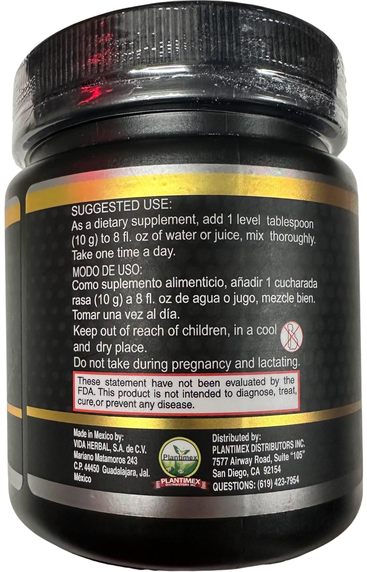 Emballage de la poudre de citrate de magnésium et potassium Plantimex 300 g
