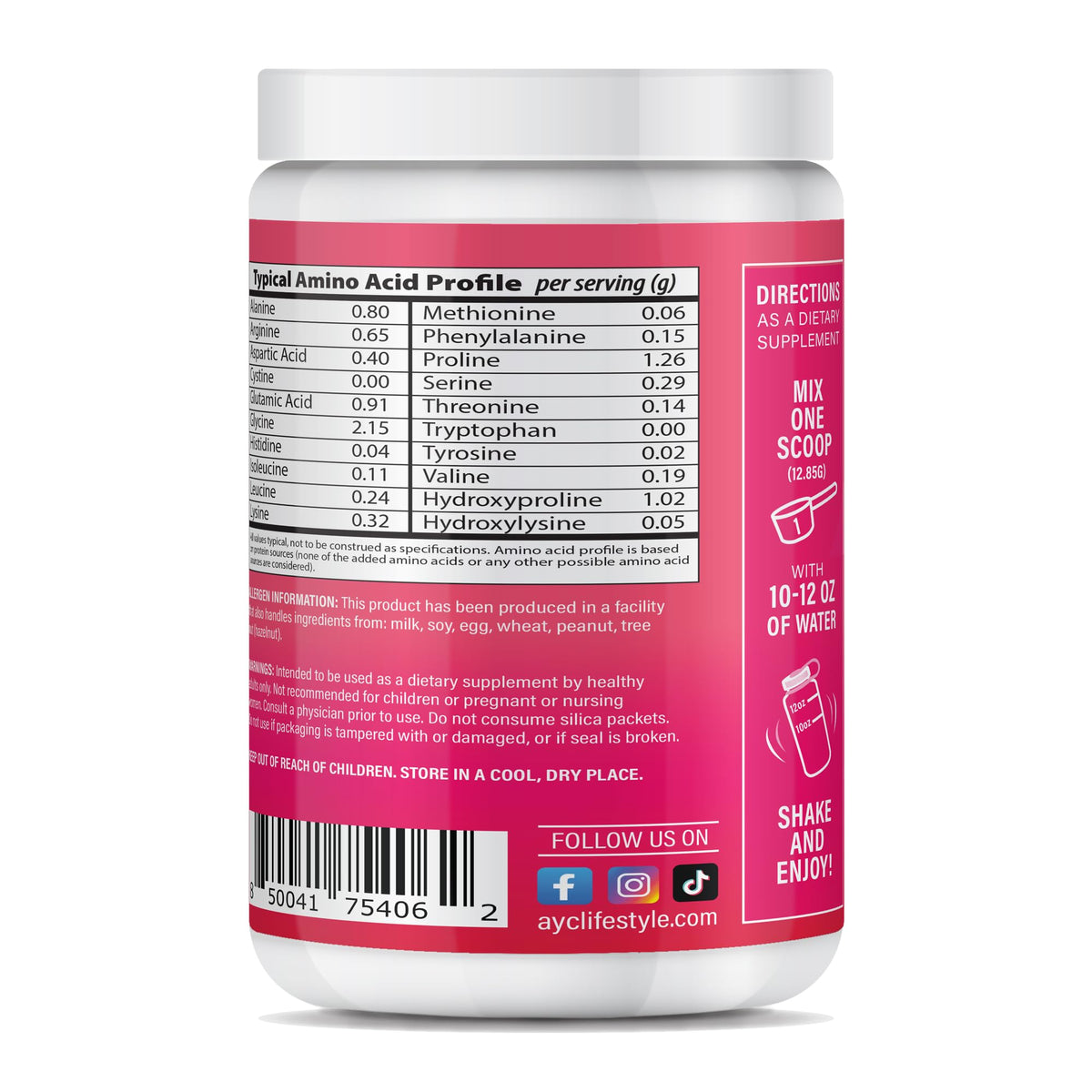 Emballage de la poudre de collagène ABOUT YOUR COLLAGEN