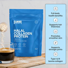 Emballage de la poudre de collagène bovin halal SUNNA SUPPLEMENTS