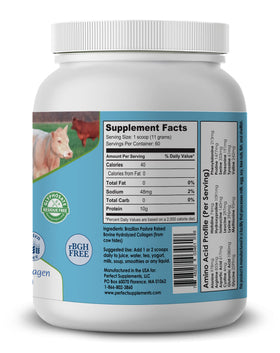 Emballage de la poudre de collagène hydrolysé Perfect Supplements