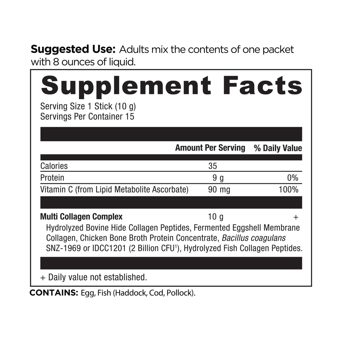 Emballage de la poudre de collagène multi hydrolysé Ancient Nutrition