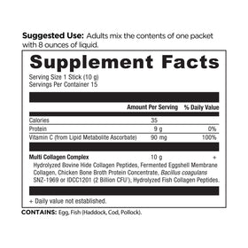 Emballage de la poudre de collagène multi hydrolysé Ancient Nutrition