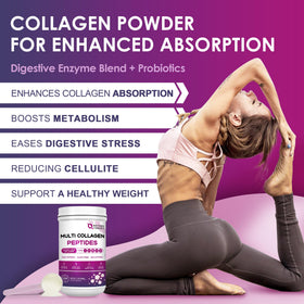 Emballage de la poudre de collagène Multi Peptides NATURE TARGET