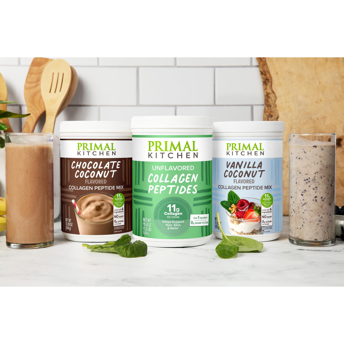 Emballage de la poudre de collagène Primal Kitchen 680g