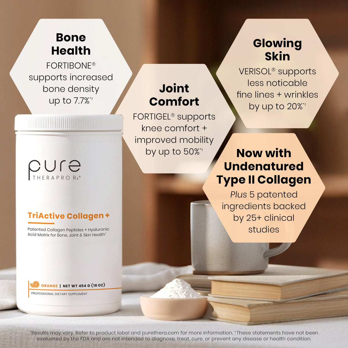Emballage de la poudre de collagène TriActive Pure Therapro Rx