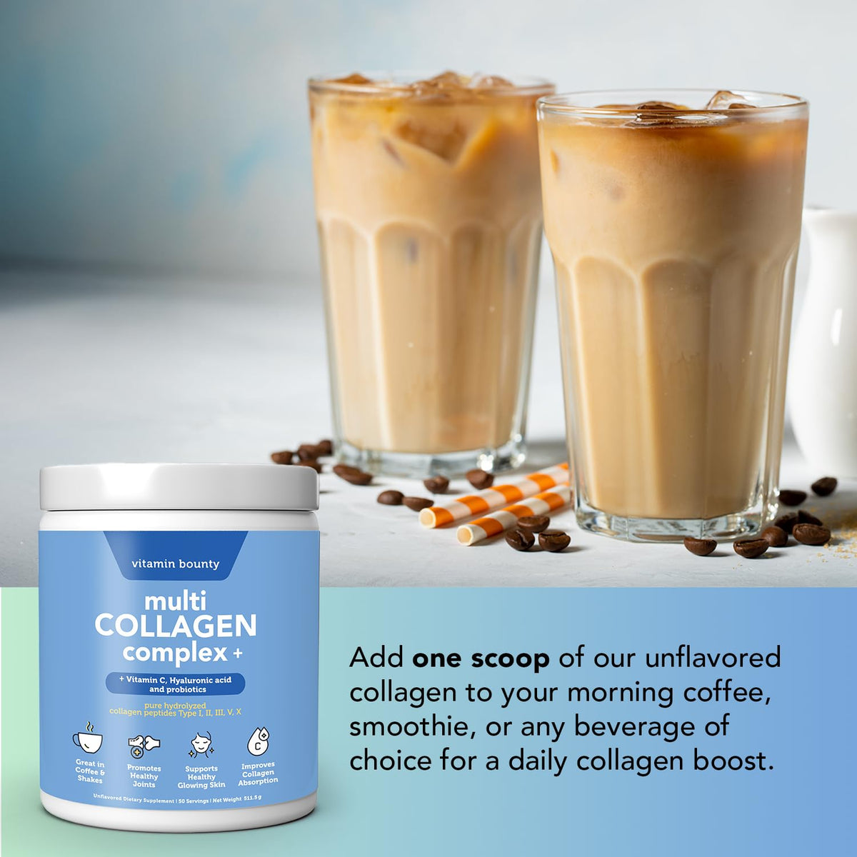 Emballage de la poudre de collagène Vitamin Bounty