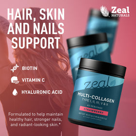 Emballage de la poudre de collagène Zeal Naturals