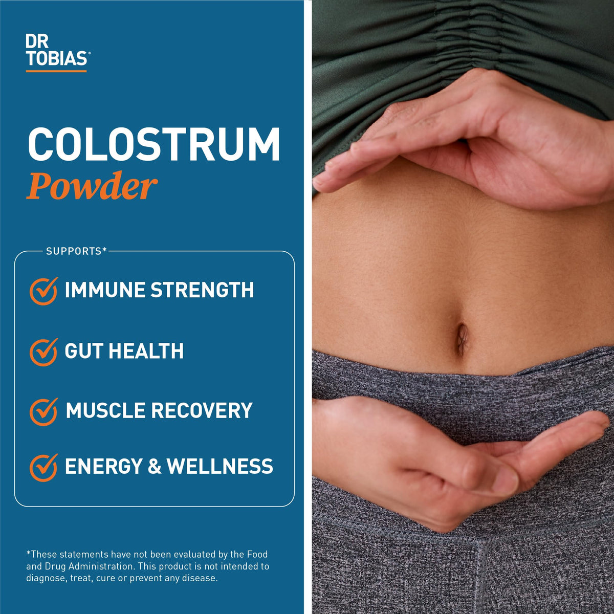 Emballage de la poudre de colostrum bovin Dr. Tobias