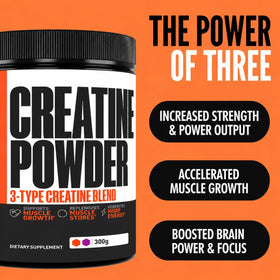 Emballage de la poudre de créatine Crazy Muscle