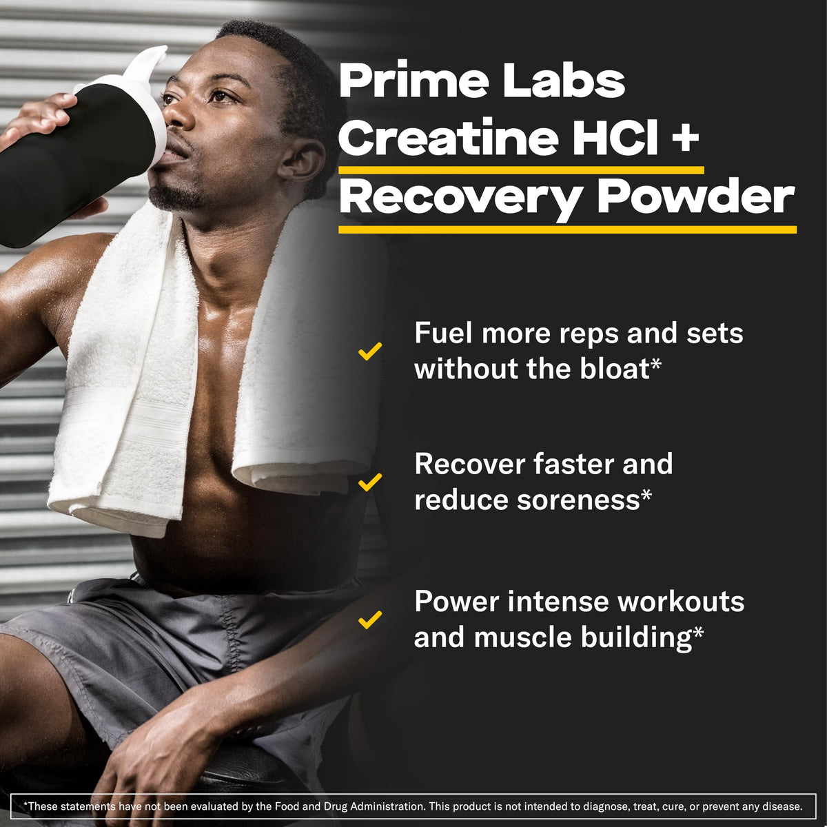 Emballage de la poudre de créatine HCl Labs