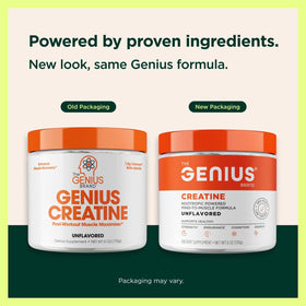 Emballage de la poudre de créatine The Genius Brand 240g
