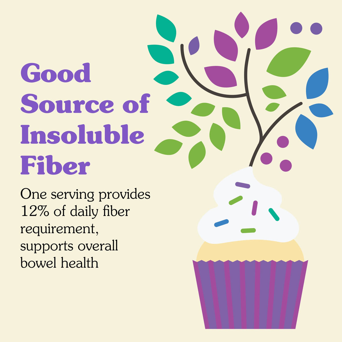 Emballage de la poudre de fibre d'avoine Nunaturals