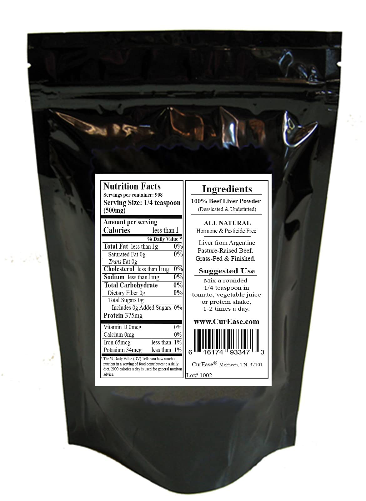 Emballage de la poudre de foie de boeuf 480g