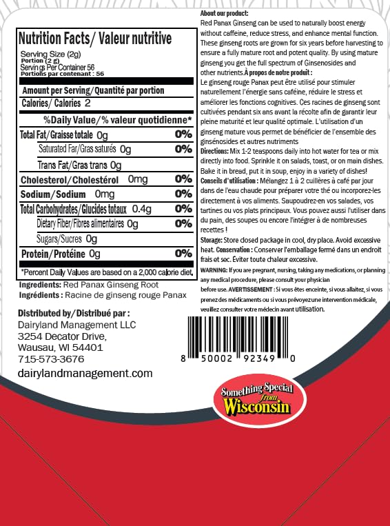 Emballage de la poudre de ginseng Dairyland 120g