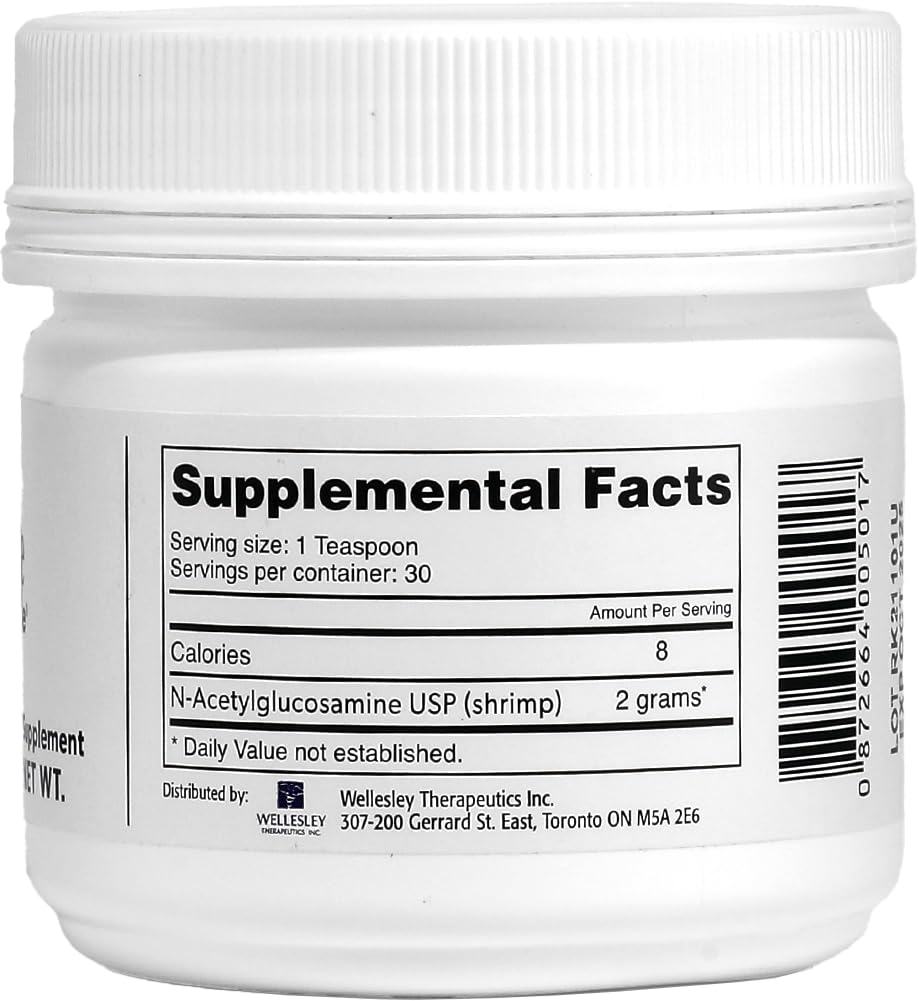 Emballage de la poudre de glucosamine Wellesley Therapeutics