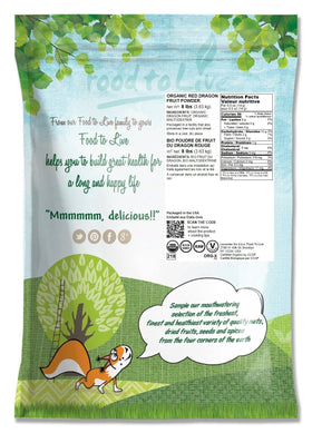 Emballage de la poudre de jus de fruit du dragon bio Food to Live