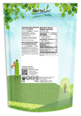 Emballage de la poudre de jus de fruit du dragon Food to Live