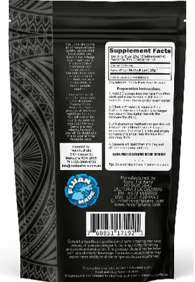 Emballage de la Poudre de Kava Noble Black Damu Kava Pros