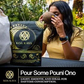 Emballage de la poudre de Kava Tongan Noble Koa Kava