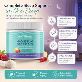 Emballage de la poudre de magnésium nuit Natural BioScience