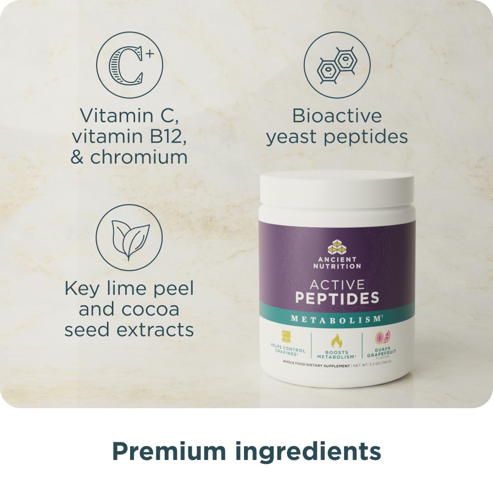Emballage de la Poudre de Métabolisme Active Peptides, 222g