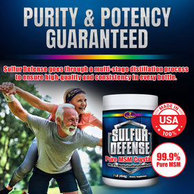 Emballage de la poudre de MSM Sulfur Defense Opti-MSM 522g