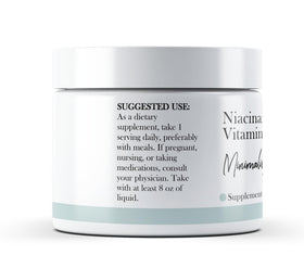 Emballage de la poudre de niacinamide Minimalist