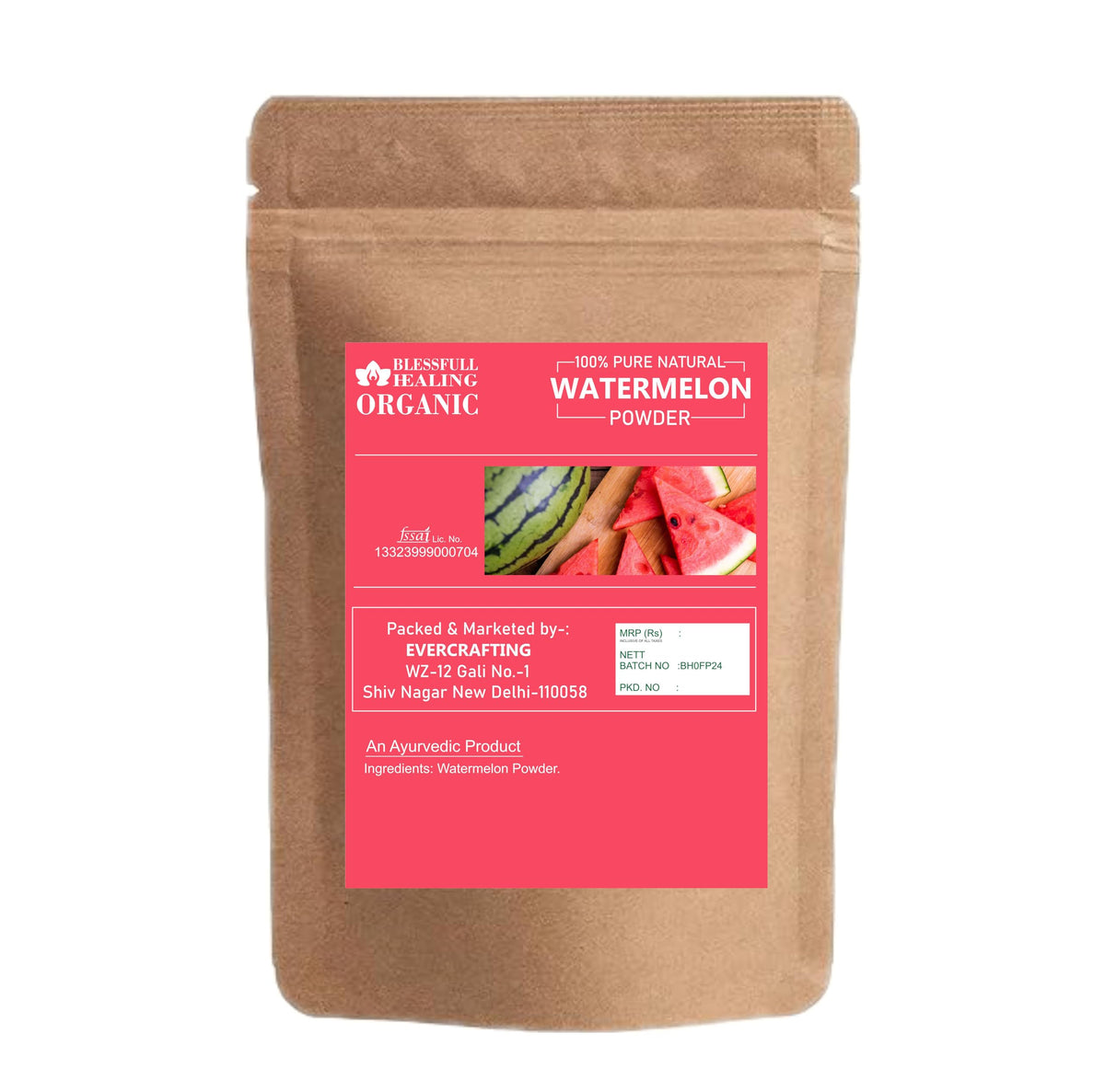 Emballage de la poudre de pastèque Blessfull Healing 100g