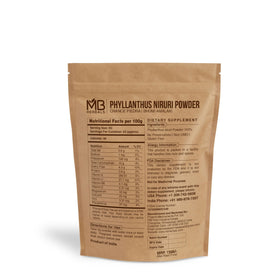 Emballage de la poudre de Phyllanthus Niruri MB Herbals 100g